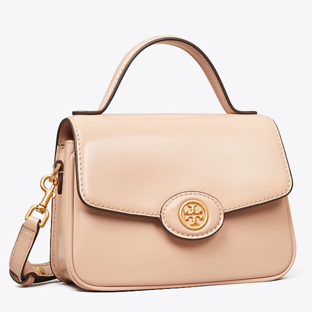 Tory Burch
Small Robinson Spazzolato Leather Top-Handle Bag